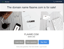 Tablet Screenshot of flaame.com